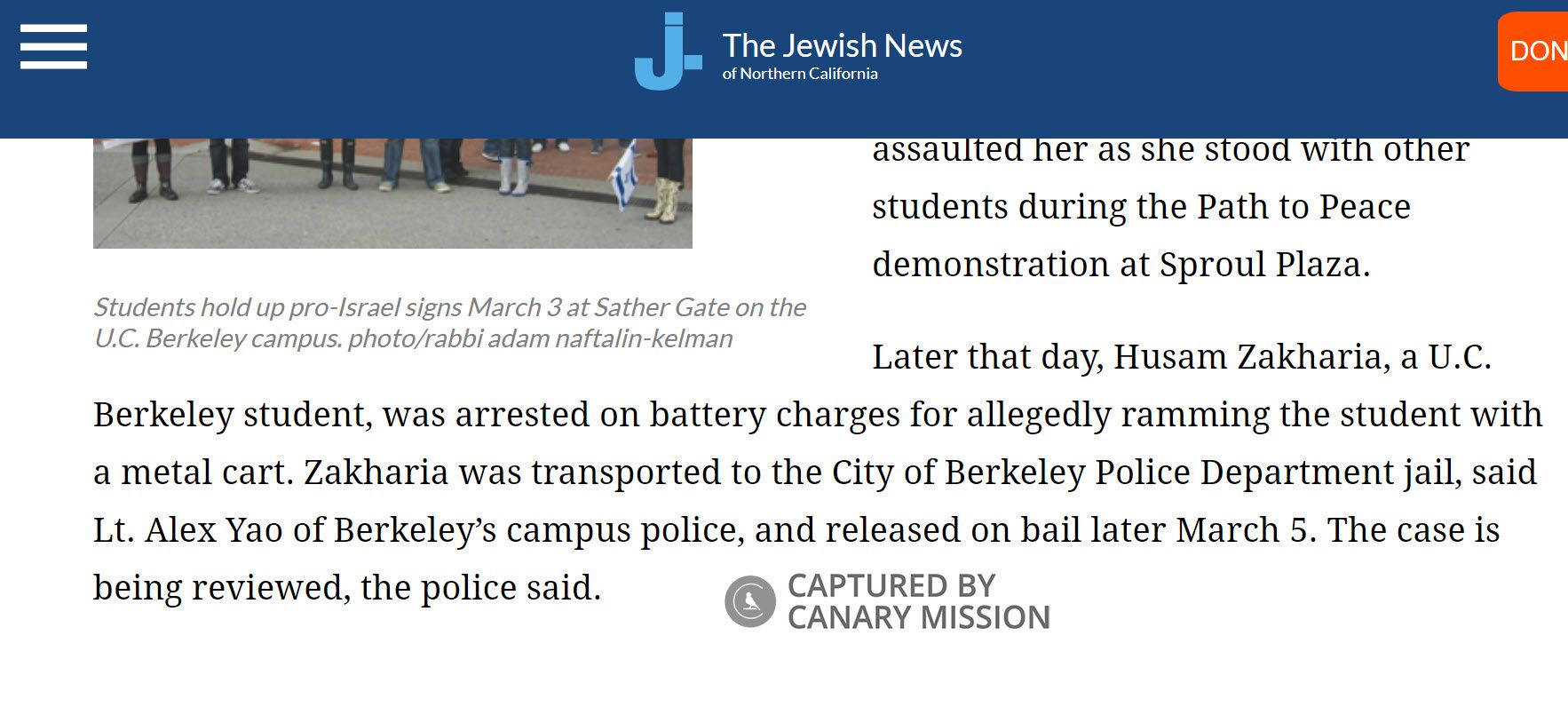 Husam Zakharia, jweekly.com - Mar 13, 2010