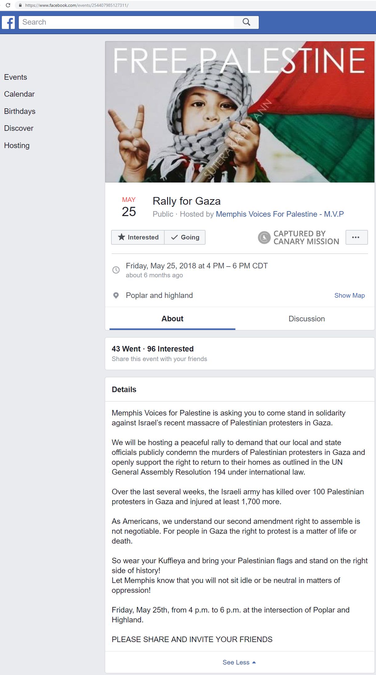 Ibtihal Malley, Facebook - May 23, 2018