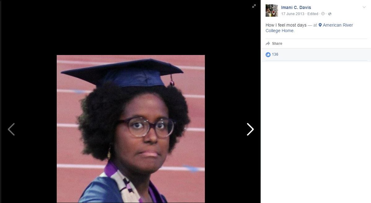Imani C. Davis, Facebook - 17 Jun 2013