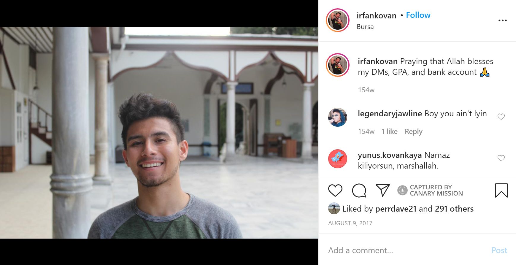Irfan Kovankaya, Instagram - Aug 9, 2017