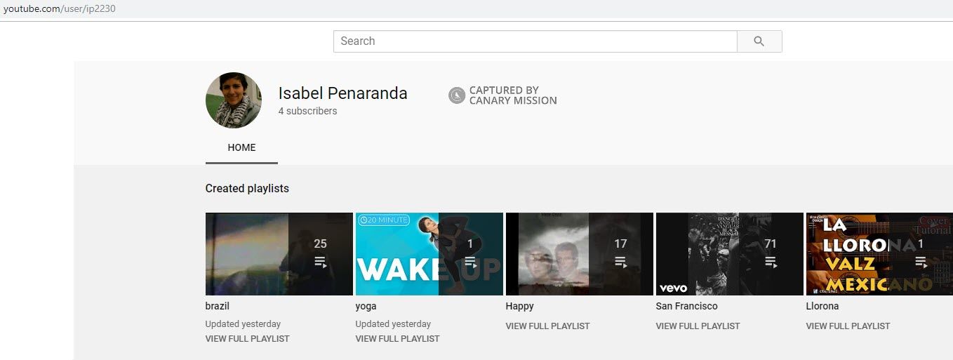 Isabel Penaranda, youtube.com - Nov 5, 2019