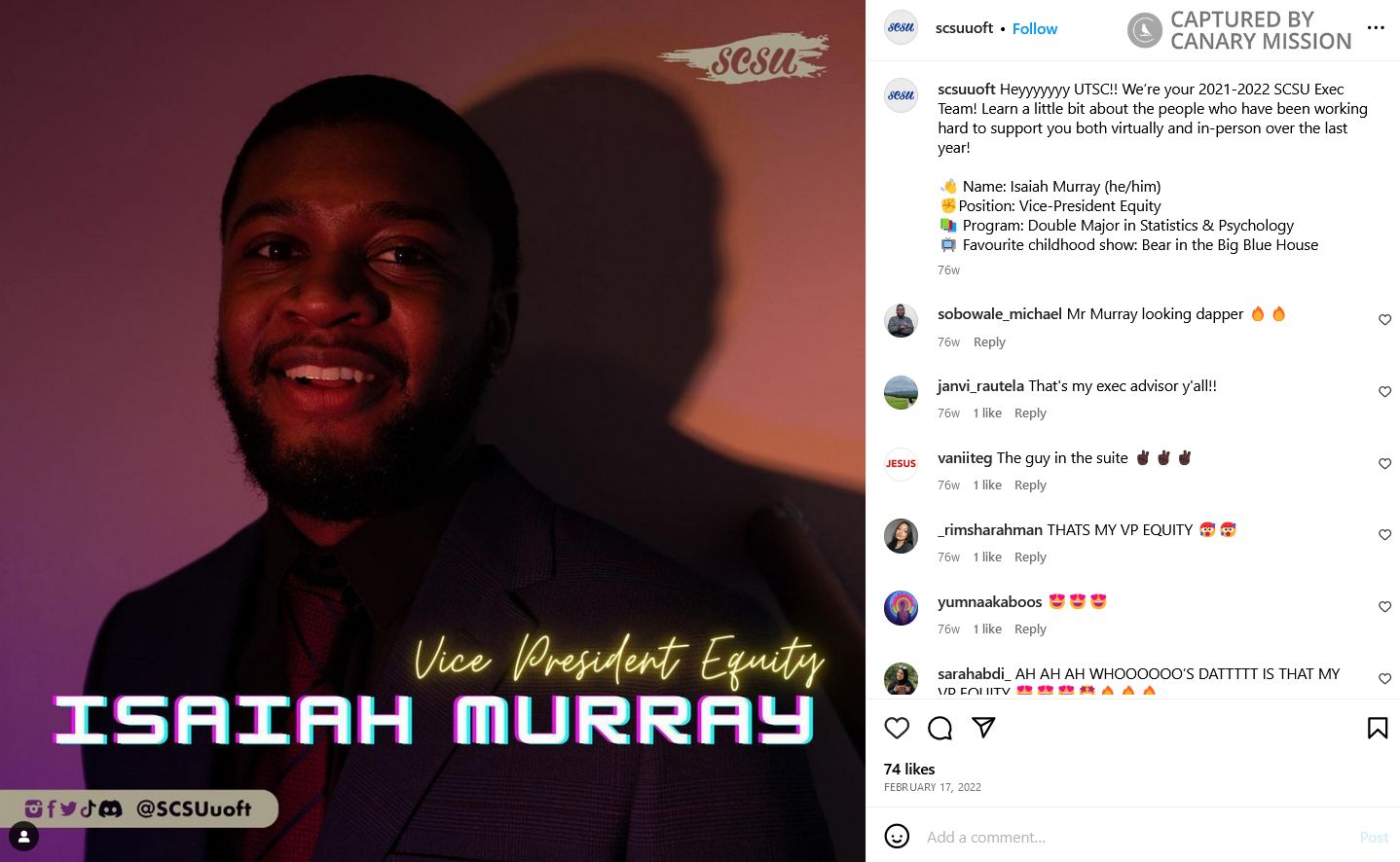 Isaiah Murray, Instagram - Feb 17, 2022