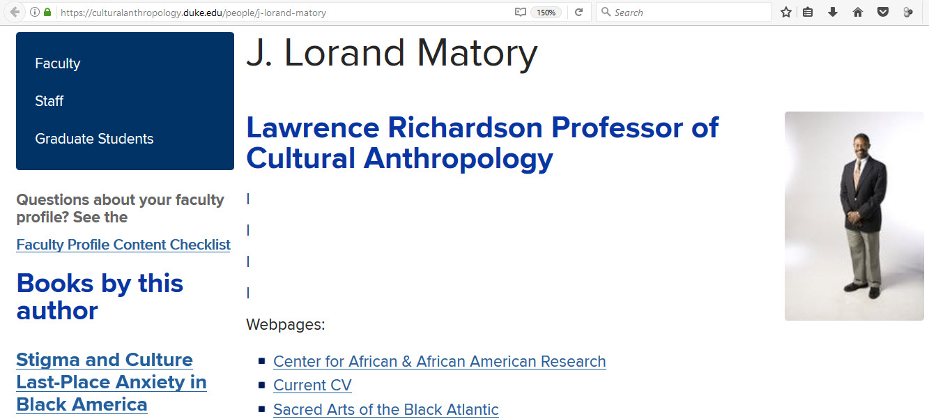J. Lorand Matory image #1