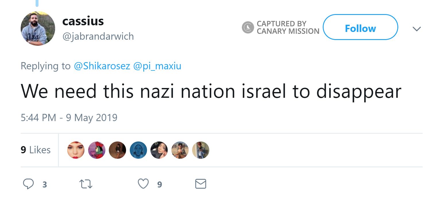 Jabrane Labidi, Twitter - May 9, 2019