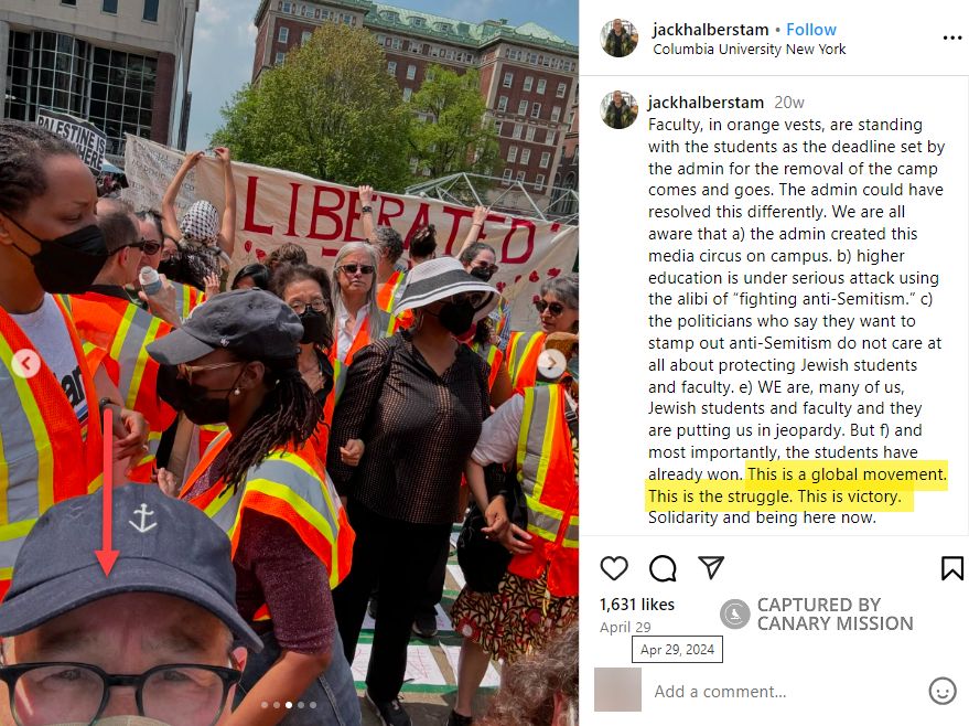 Jack Halberstam, Instagram - Apr 29, 2024