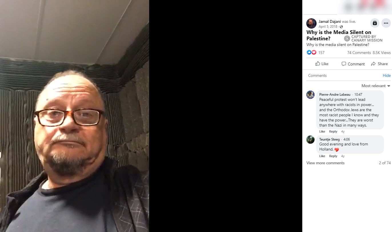 Jamal Dajani, Facebook - Apr 5, 2018