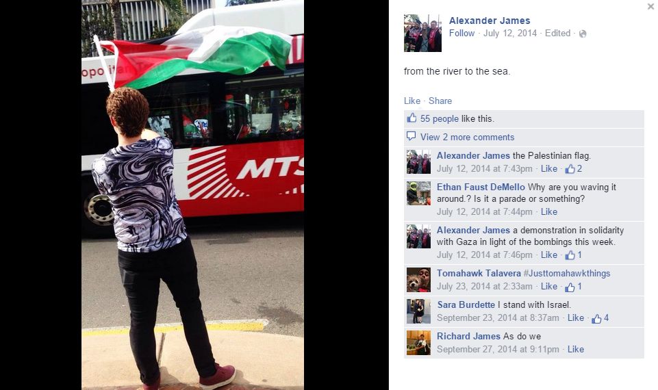 Alexander James, Facebook - 12 Jul 2014