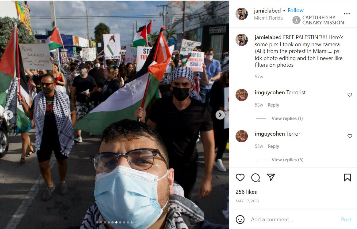 Jamiel Abed, Instagram - May 17, 2021