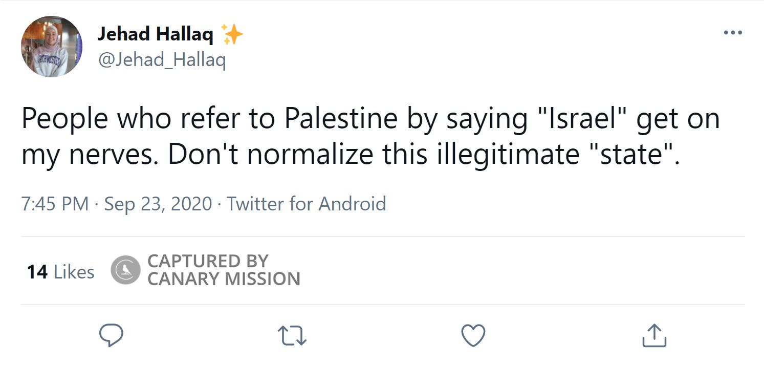 Jehad Al-Hallaq, Twitter - Sep 23, 2020