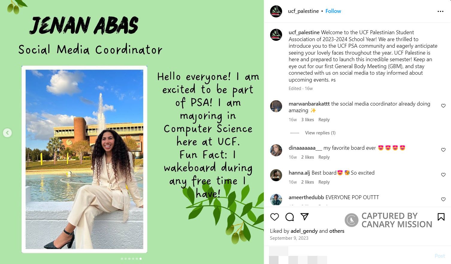 Jenan Abas, Instagram - Sep 9, 2023