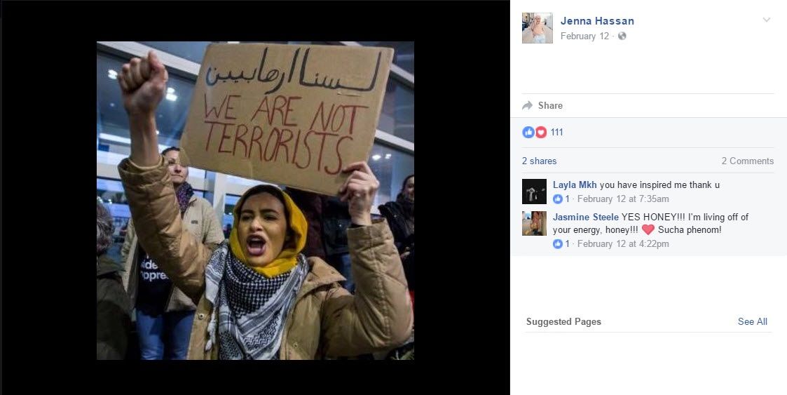 Jenna Hassan, Facebook - Feb 12, 2017