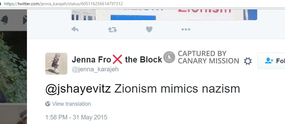 Jenna Karajeh, Twitter - May 31, 2015