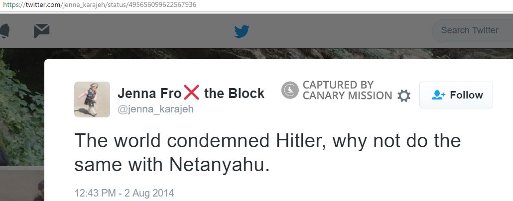 Jenna Karajeh, Twitter - Aug 2, 2015