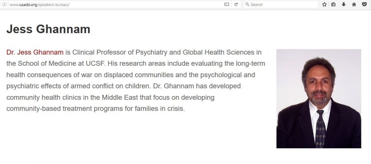 Jess Ghannam, usacbi.org - 25 Oct 2016