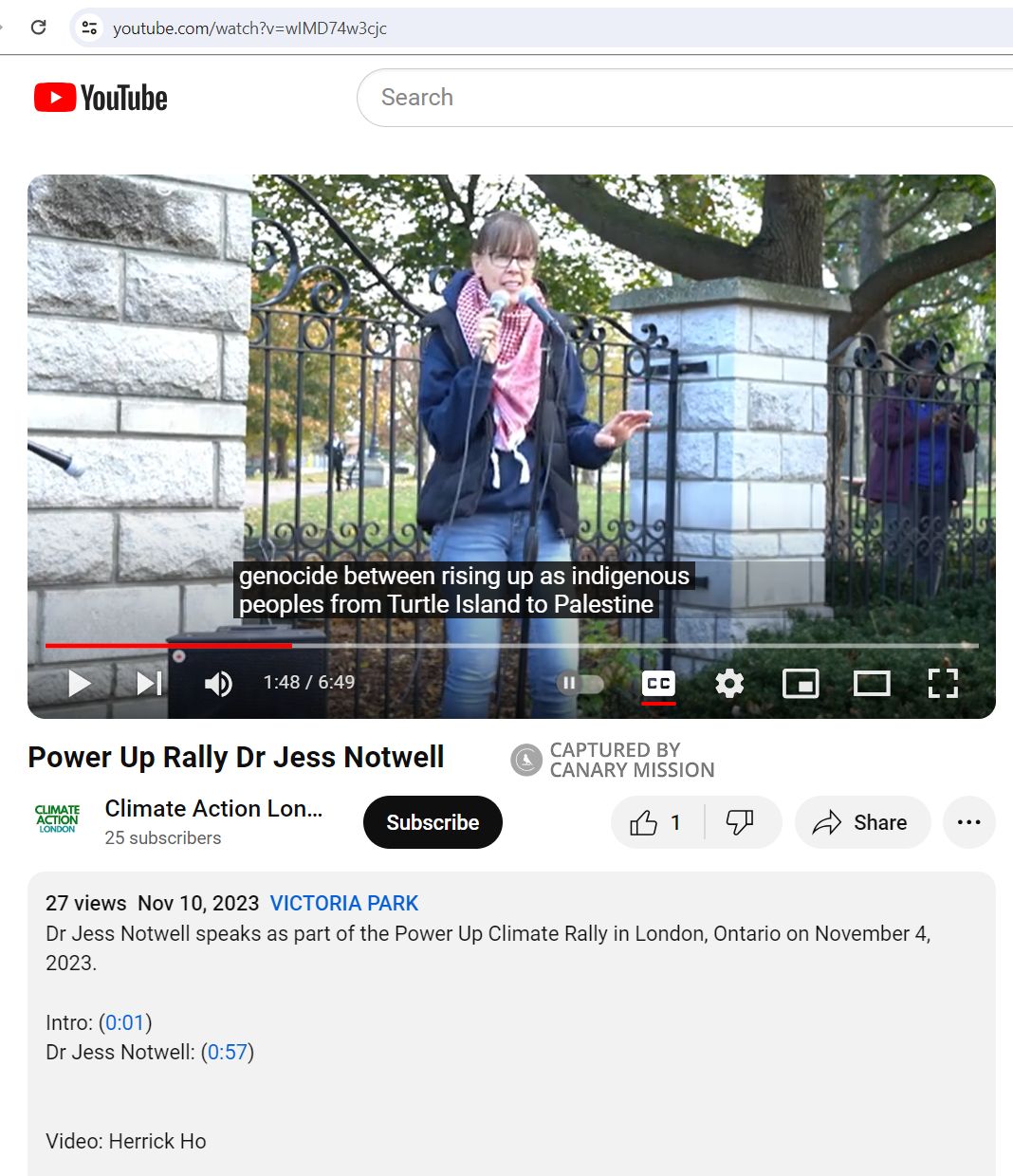Jess Notwell, YouTube - Nov 10, 2023
