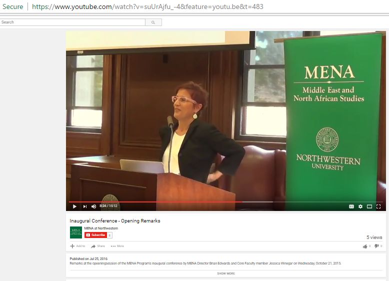 Jessica Winegar, Youtube - 25 Jul 2016