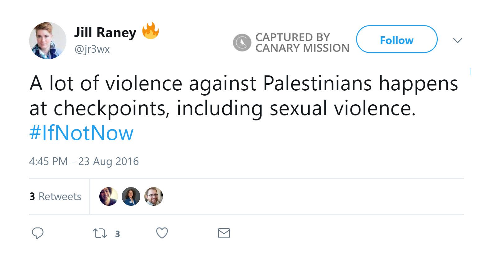 Jill Raney, Twitter - Aug 23, 2016