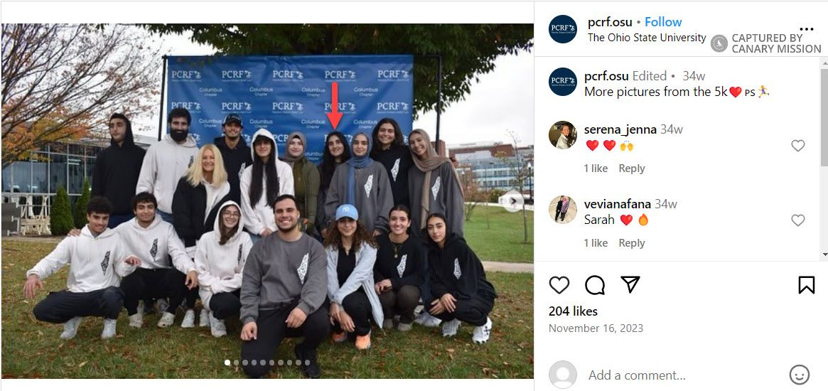 Jineen Musa, Instagram - Nov 16, 2023