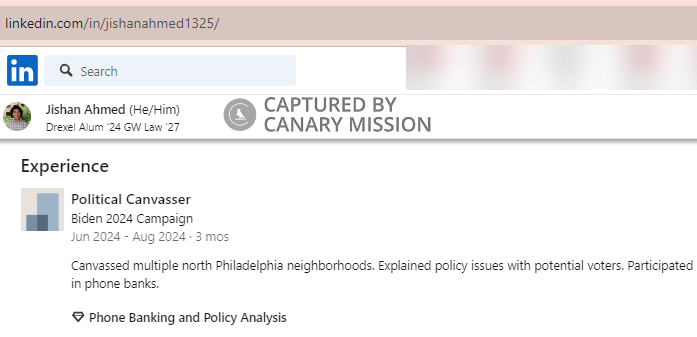 Jishan Ahmed - Democratic Party Activist, Biden 2024 Campaign 