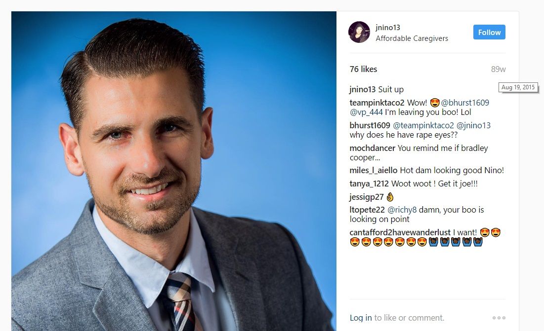 Joe Nino, Instagram - 19 Aug 2015