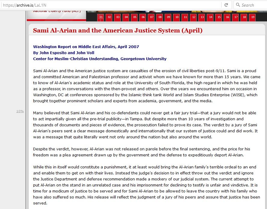 John Esposito, archive.is - 01 Apr 2007