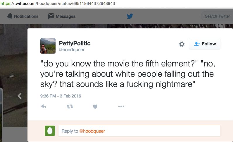 Jonathan Jacob Moore, Twitter - 3 Feb 2016