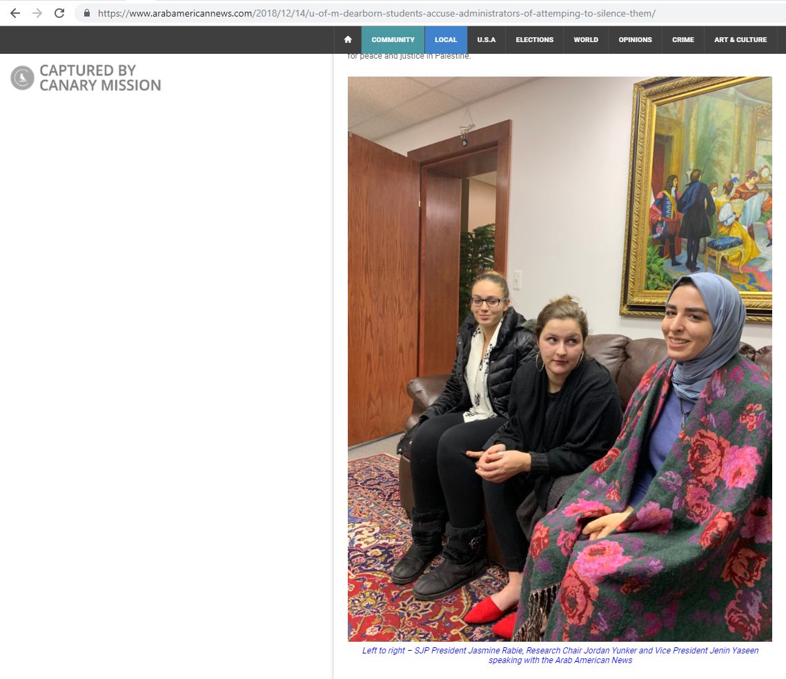 Jordan Yunker, arabamericannews.com - Dec 14, 2018