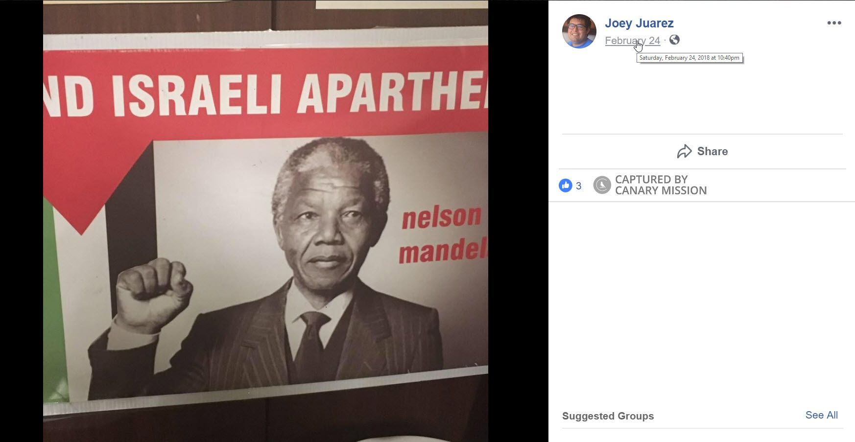 Joseph Juarez, Facebook - Feb 24, 2018