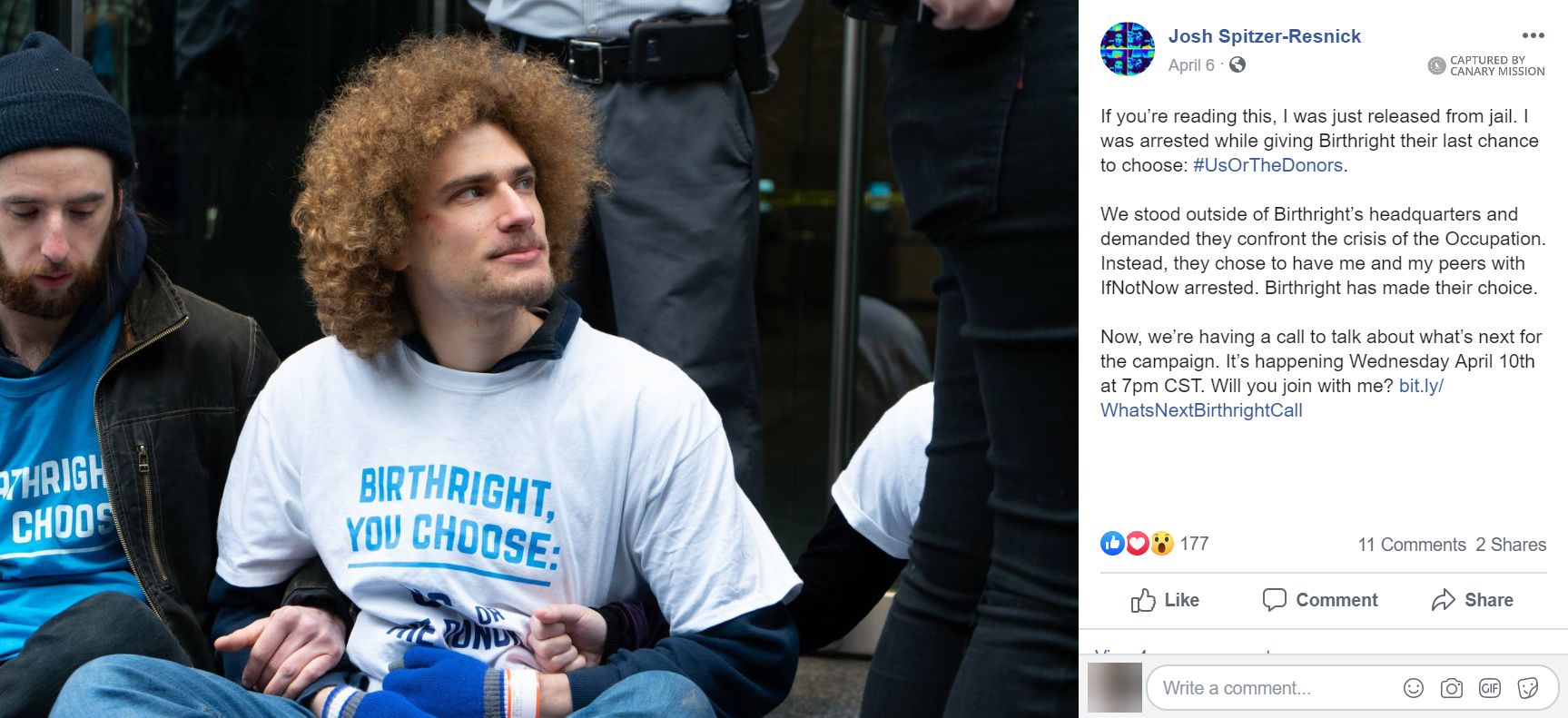 Josh Spitzer-Reznick, Facebook - Apr 6, 2019