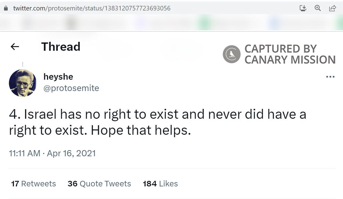 Joshua Beirich, Twitter - Apr 16, 2021