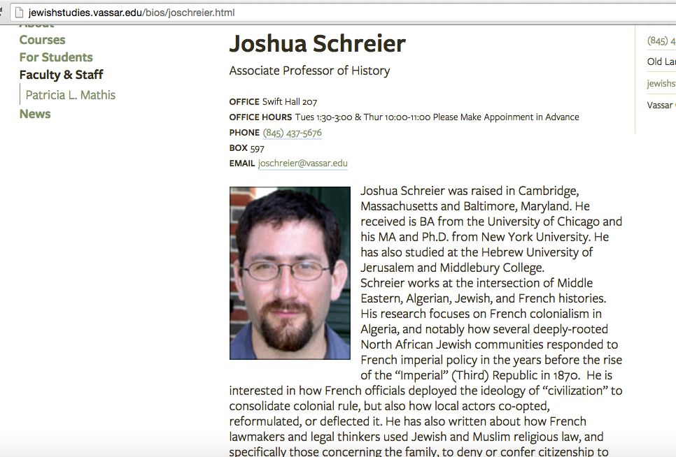 Joshua Schreier, jewishstudies.vassar.edu - 21 Feb 2016
