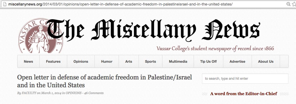 Joshua Schreier, miscellanynews.org - 1 Mar 2014