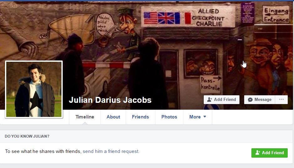 Julian Jacobs, Facebook - 20 Apr 2017