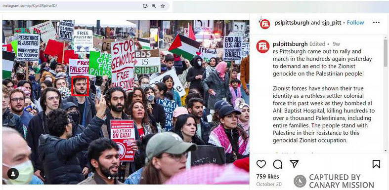 Jurgis Viningas’s protest appearance, Emergency Rally for Palestine 1