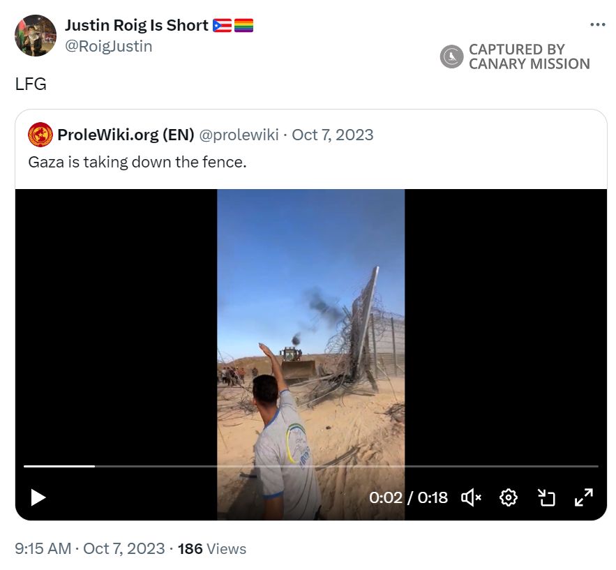 Justin Roig, Twitter - Oct 7, 2023