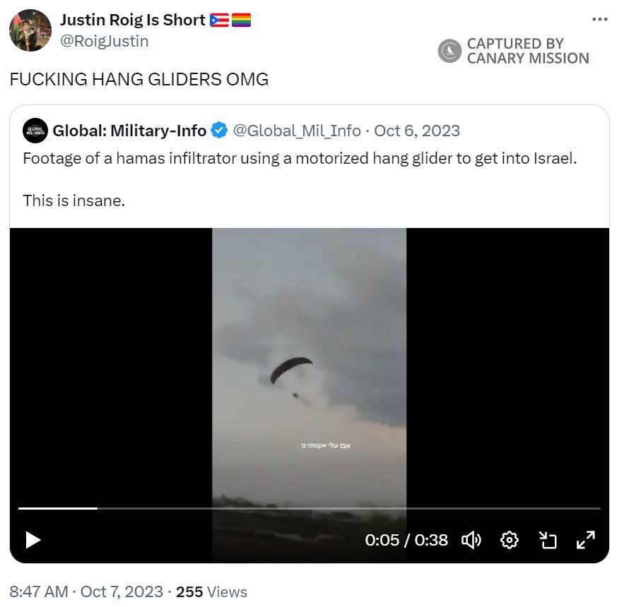 Justin Roig, Twitter - Oct 7, 2023