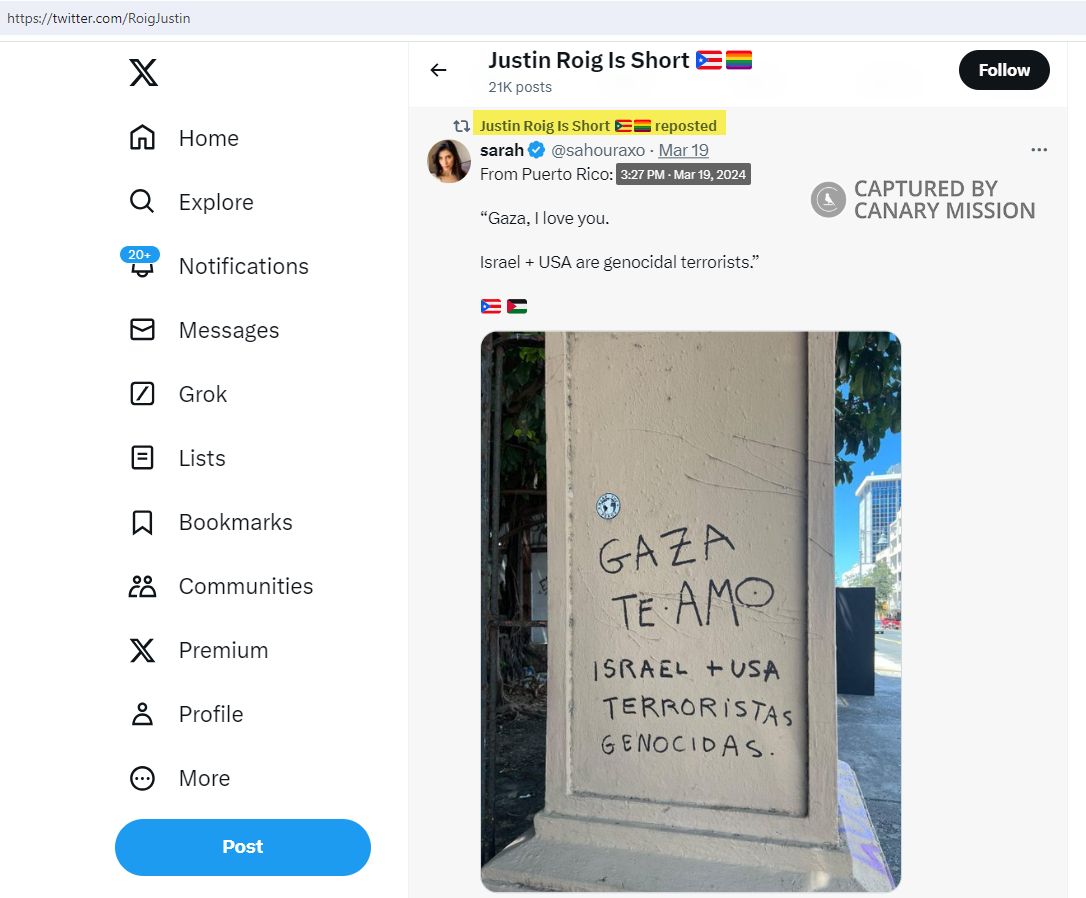 Justin Roig, Twitter - Mar 18, 2024