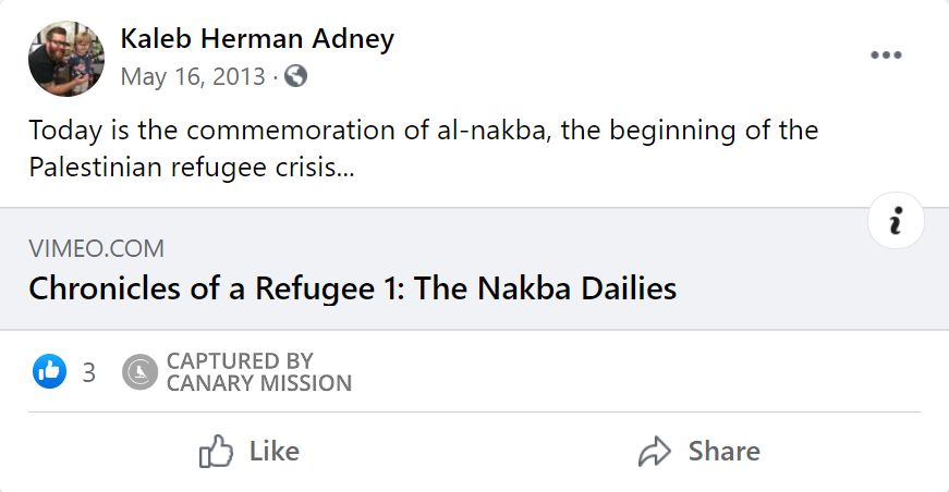 Kaleb Adney, Facebook - May 16, 2013