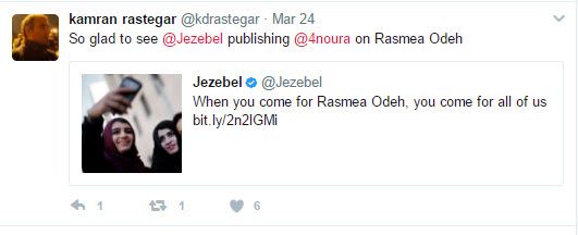 Kamran Rastegar, Twitter - Mar 24, 2017