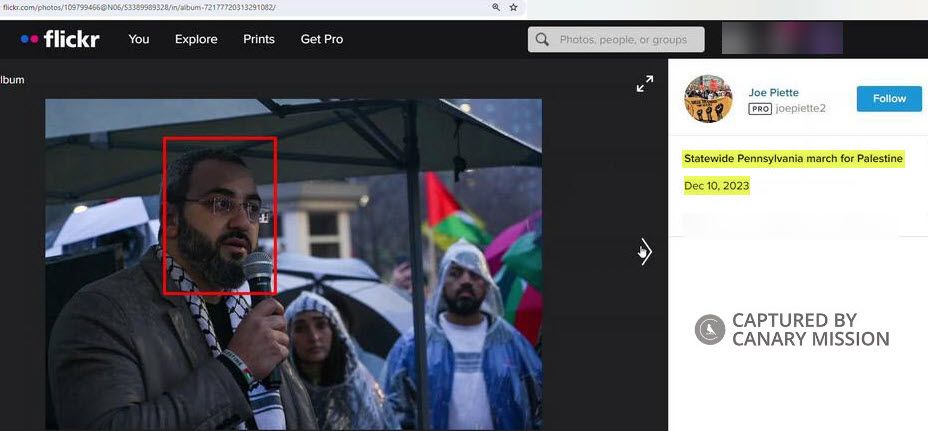 Karim Alshurafa’s protest appearance, End the Siege on Gaza 1