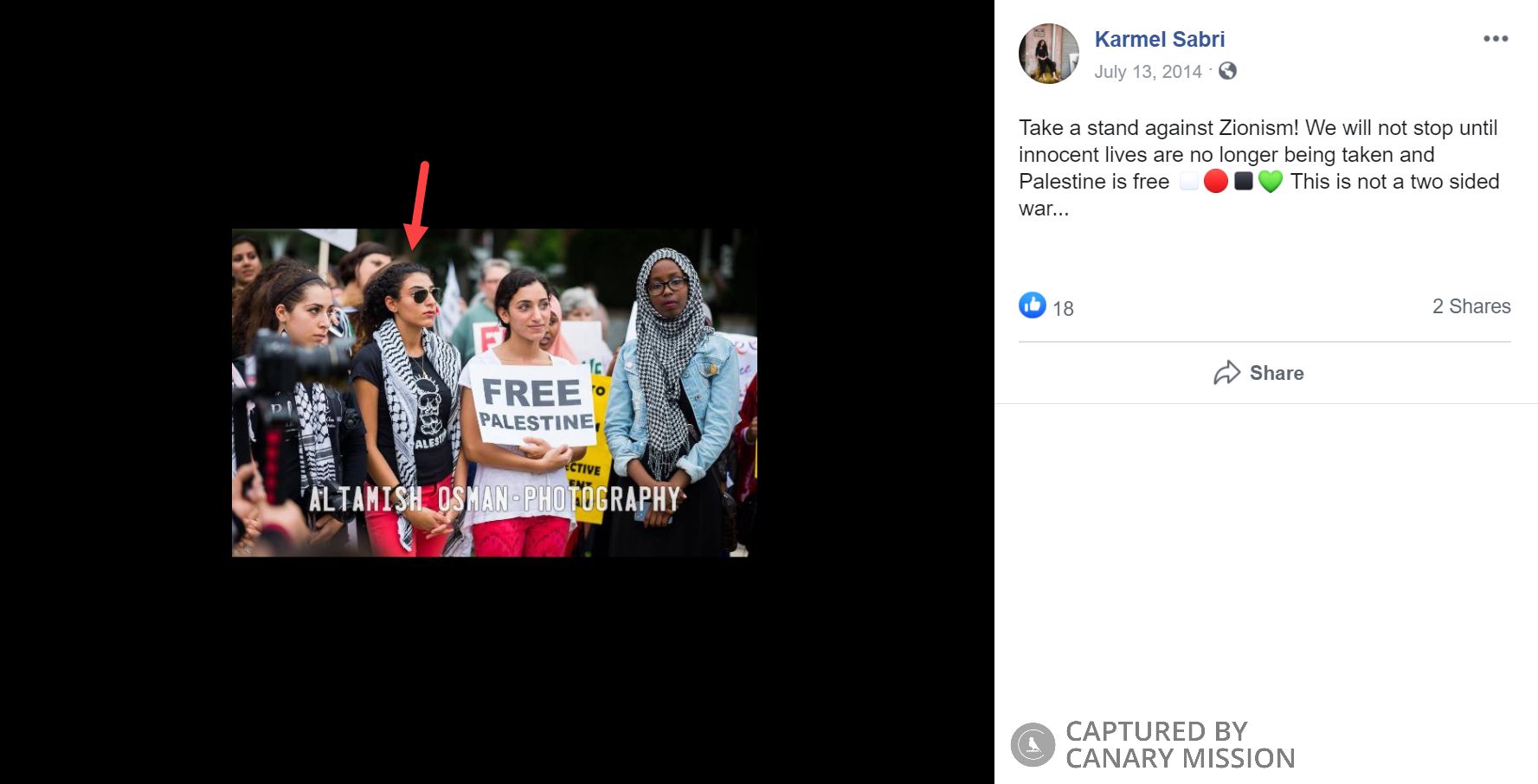 Karmel Sabri, Facebook - Jul 13, 2014