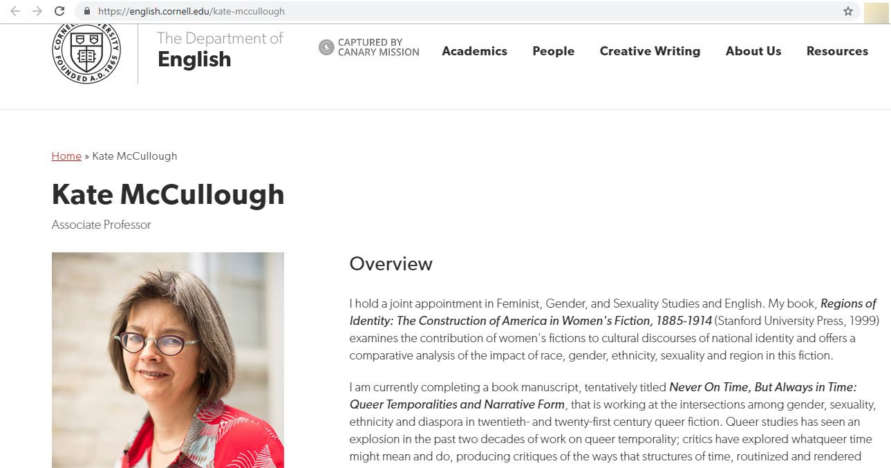 Kate McCullough, english.cornell.edu - Dec 25, 2019