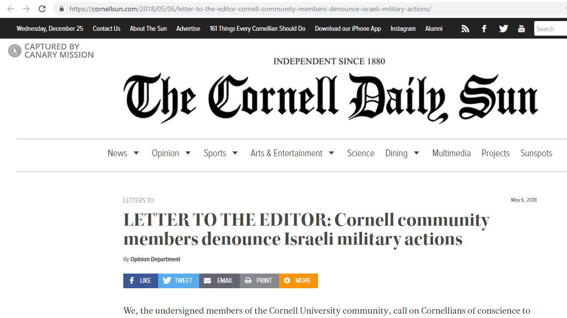 Kate McCullough, cornellsun.com - May 6, 2018