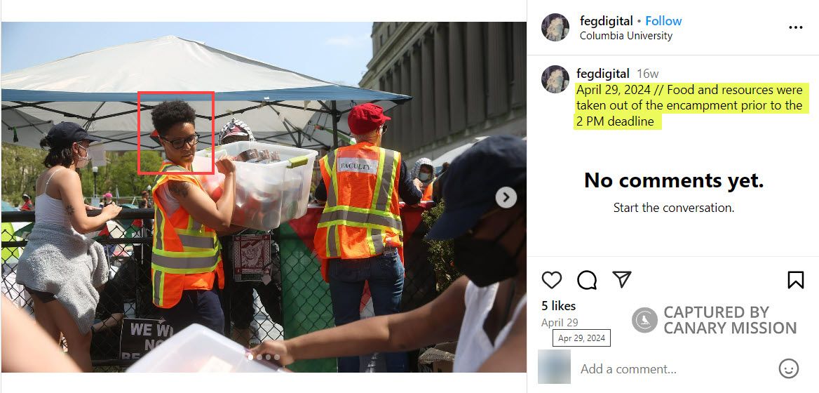 Kaya Williams’ Participation in the Pro-Hamas Encampment at Columbia University