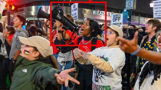 Keerthana Kulendran’s protest appearance, Hands Off Lebanon Hands Off Palestine 2