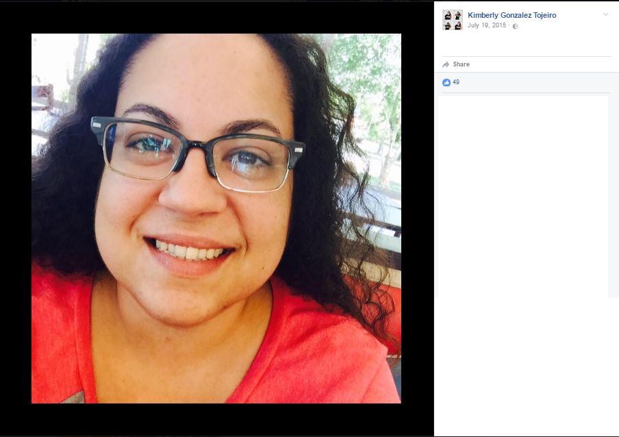 Kimberly Gonzalez, Facebook - 19 Jul 2015