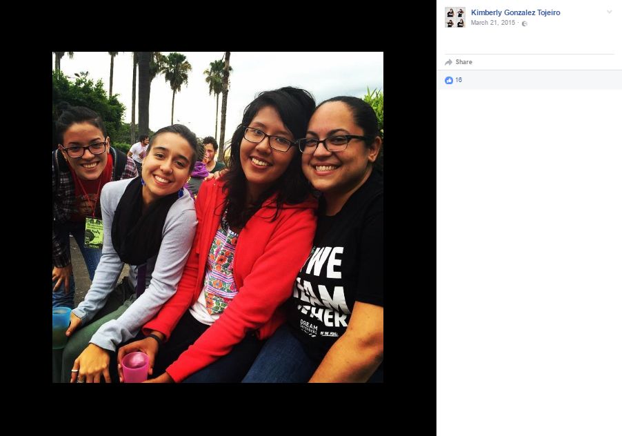 Kimberly Gonzalez, Facebook - 21 Mar 2015