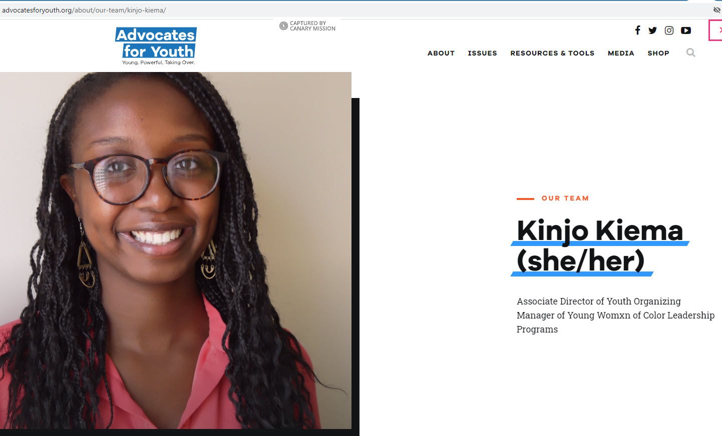 Kinjo Kiema, advocatesforyouth.com - Dec 30, 2020