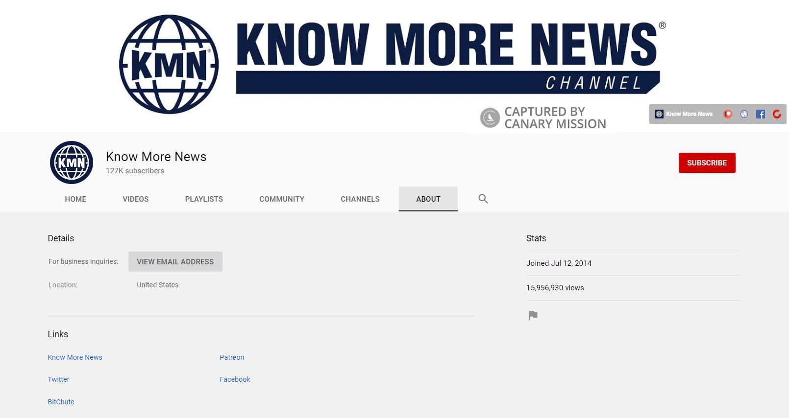 Know More News - Canary Mission