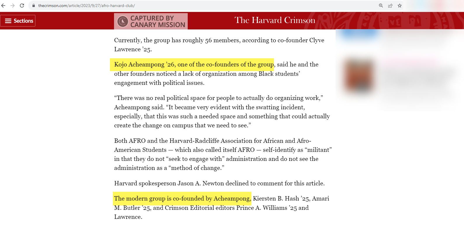 Jason Acheampong, thecrimson.com - Sep 27, 2023